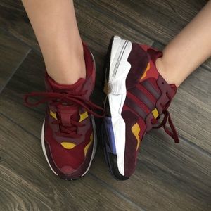 Adidas Yung 96 Maroon/Gold Size 5 Women’s 7.5